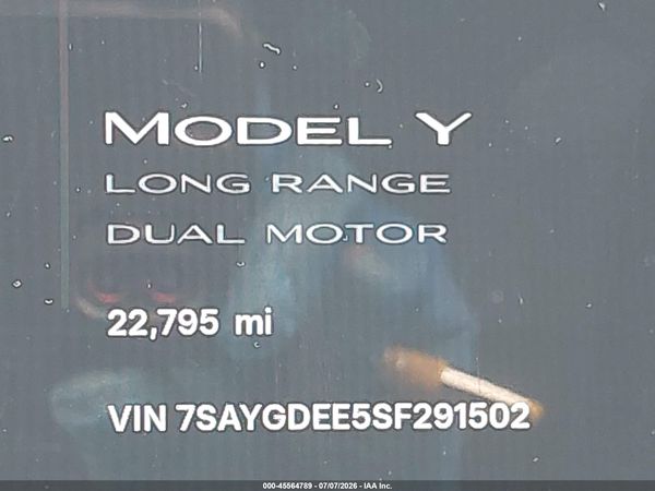 2025 TESLA MODEL Y
