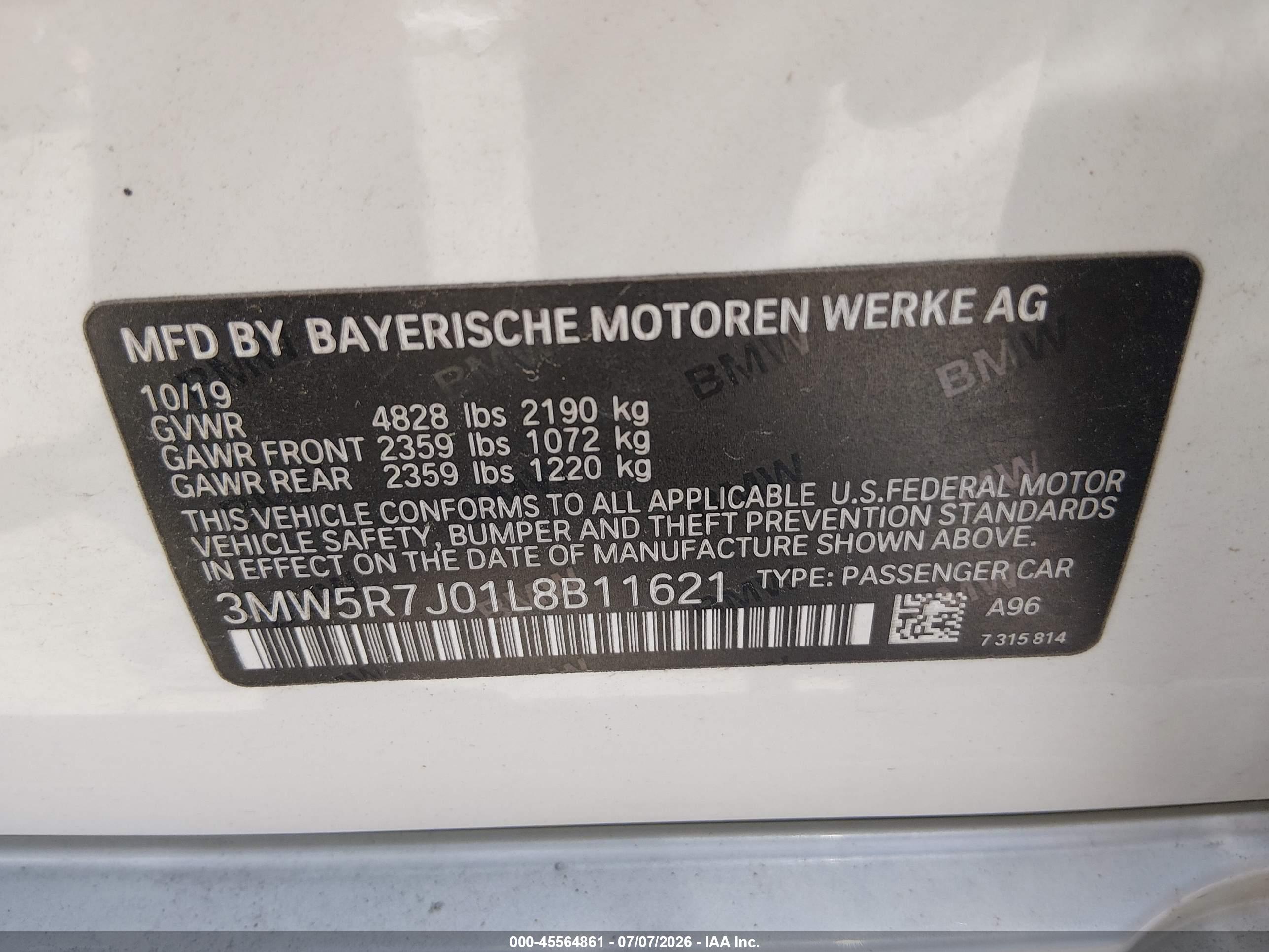 2020 BMW 330I XDRIVE