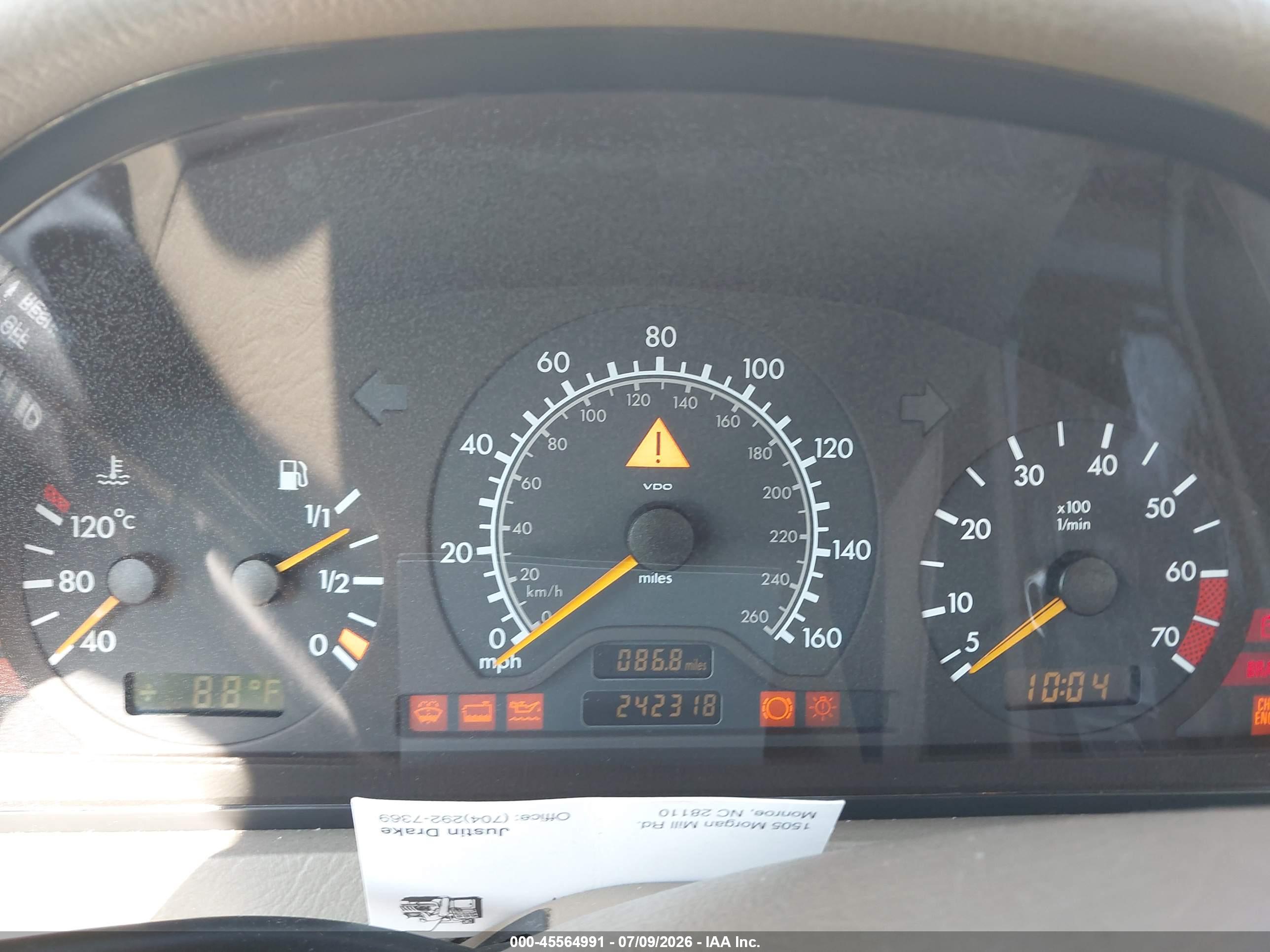 1999 MERCEDES-BENZ C 280 C280