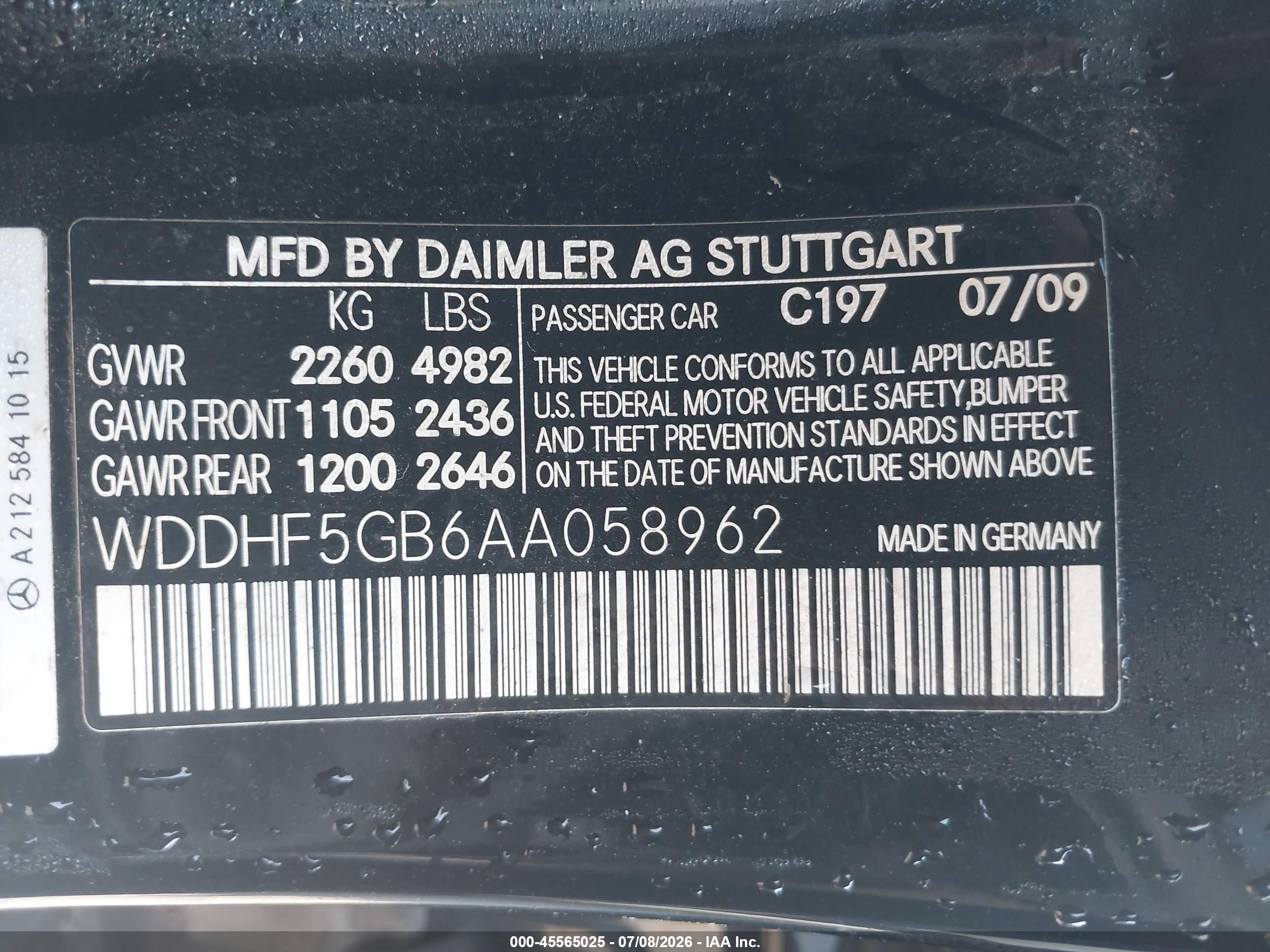 2010 MERCEDES-BENZ E 350 E350