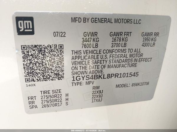2023 CADILLAC ESCALADE 4WD PREMIUM LUXURY