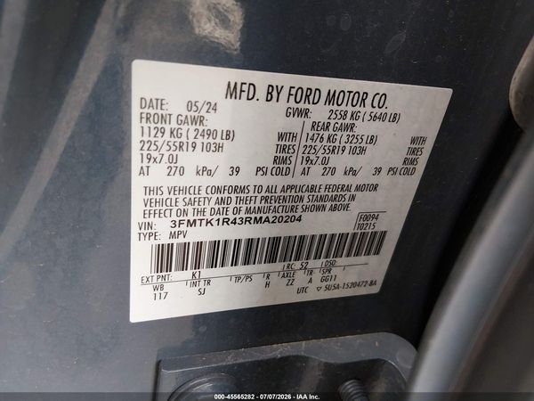 2024 FORD MUSTANG MACH-E SELECT