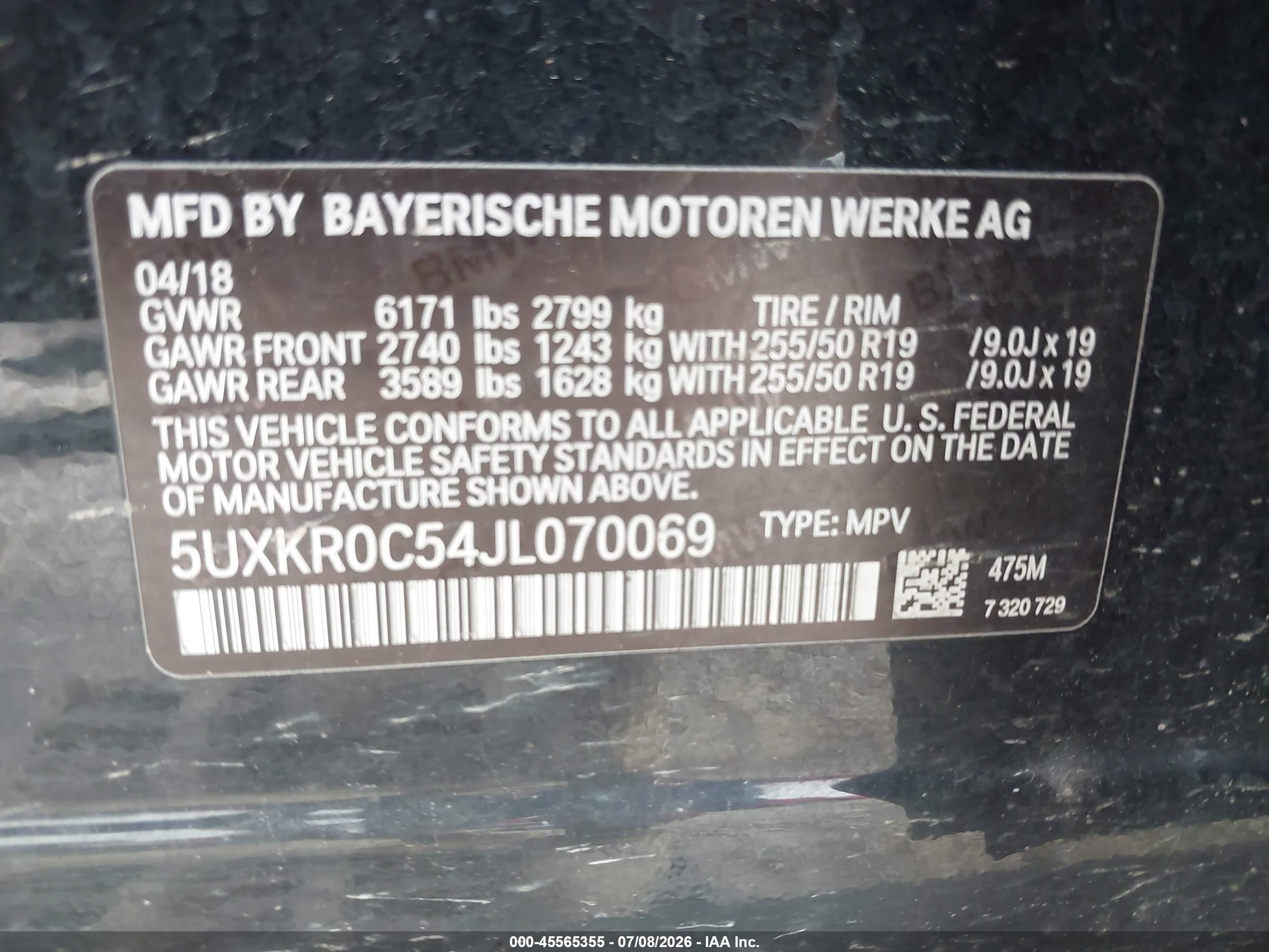 2018 BMW X5 XDRIVE35I