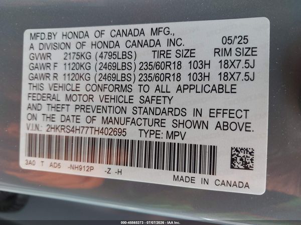 2026 HONDA CR-V EX-L AWD