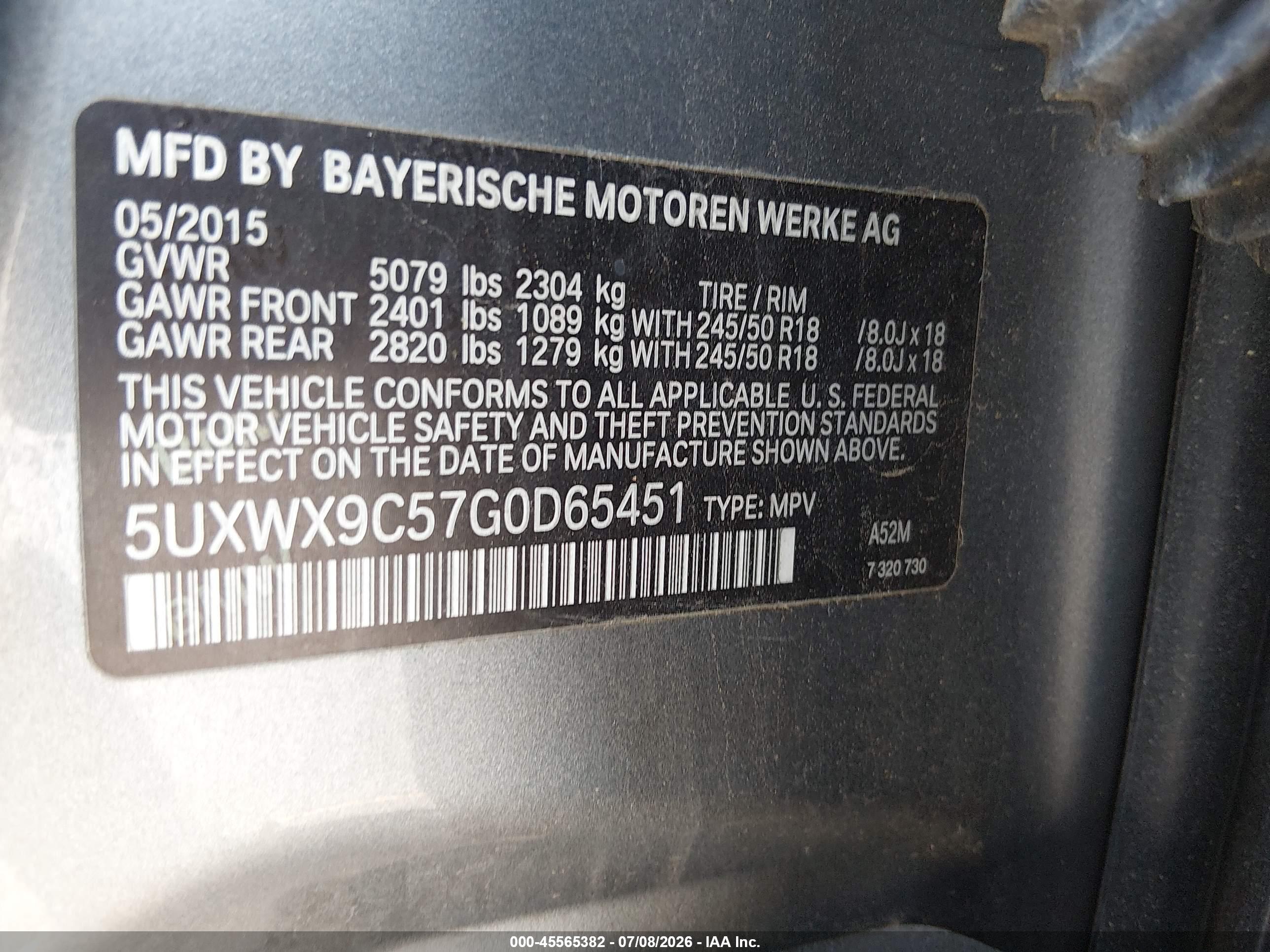 2016 BMW X3 XDRIVE28I