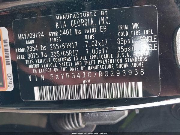2024 KIA SORENTO LX