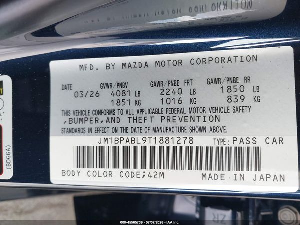 2026 MAZDA MAZDA3 2.5 S SELECT SPORT