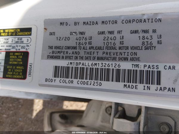 2021 MAZDA MAZDA3 PREFERRED