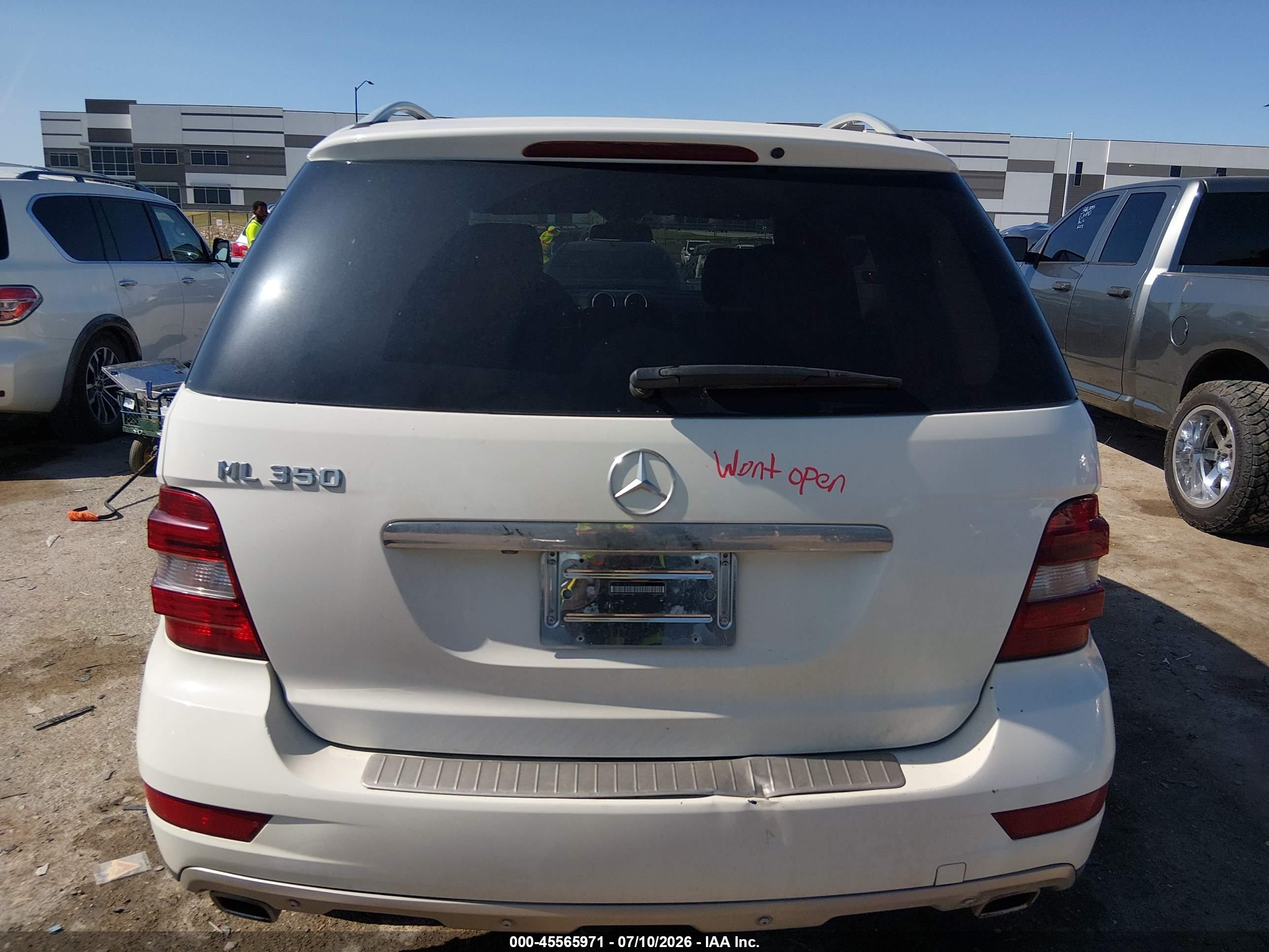 2011 MERCEDES-BENZ ML 350 ML350