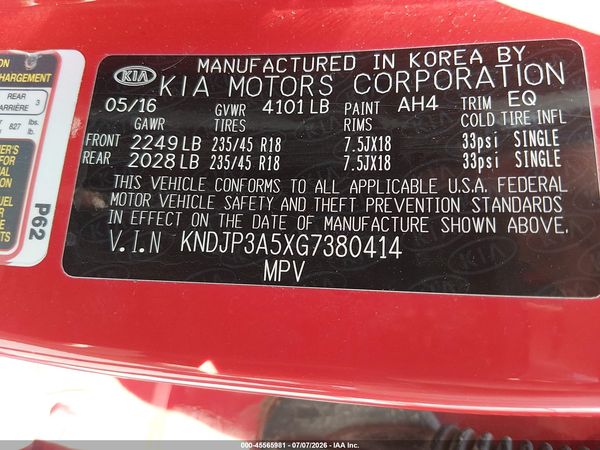 2016 KIA SOUL +