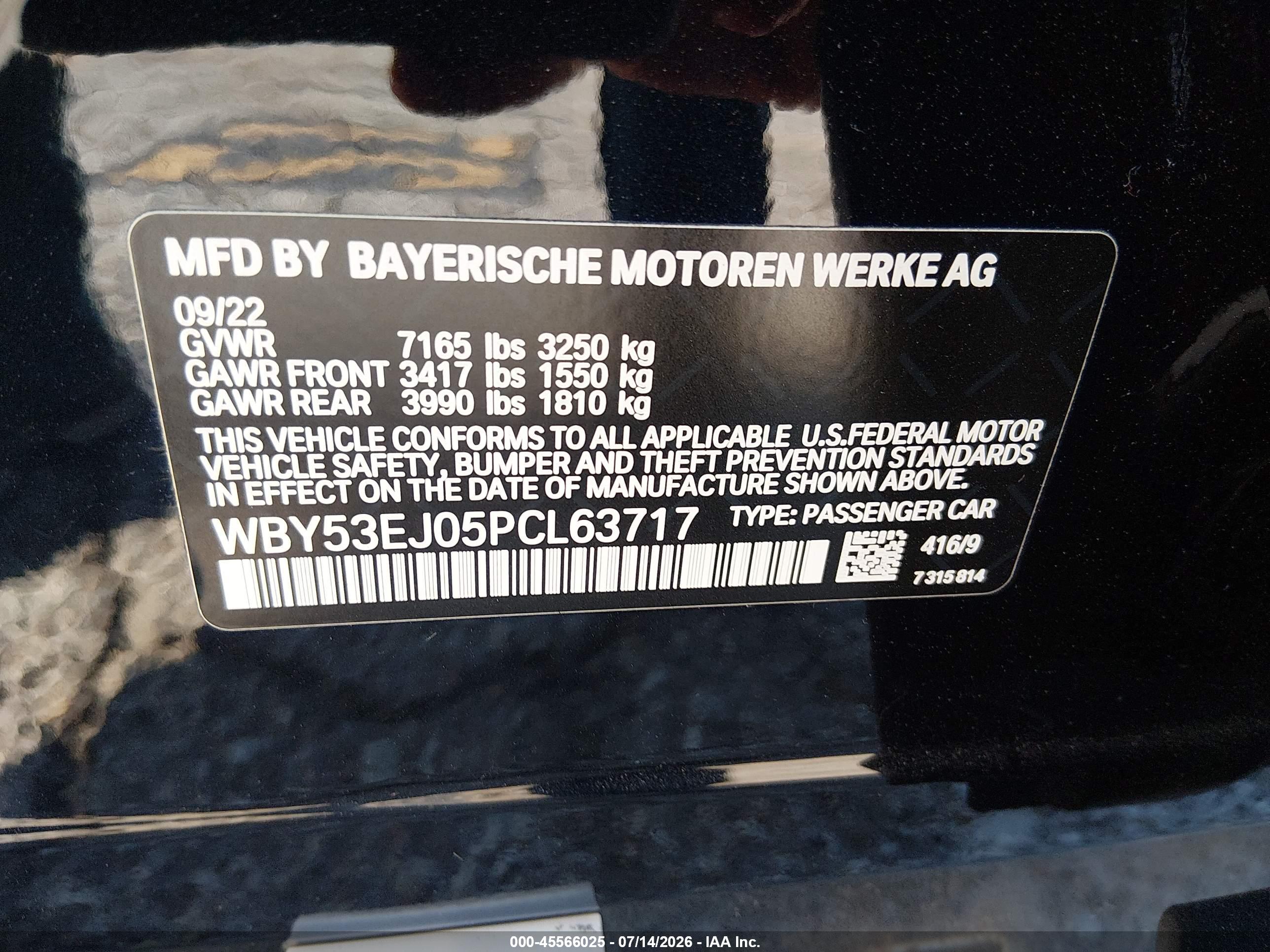 2023 BMW I7 XDRIVE60