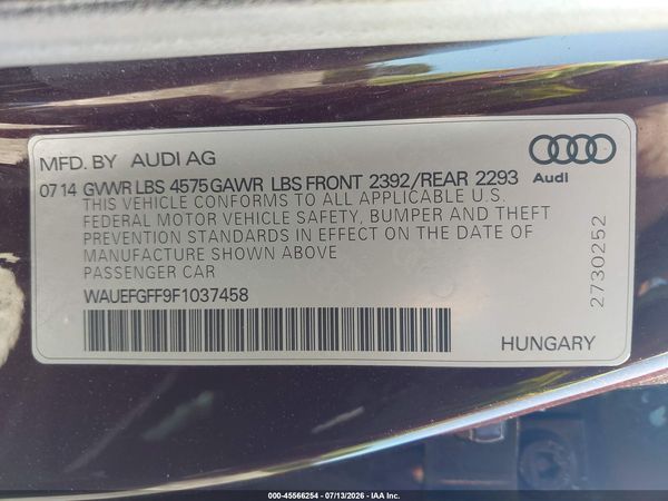 2015 AUDI A3 2.0T PREMIUM