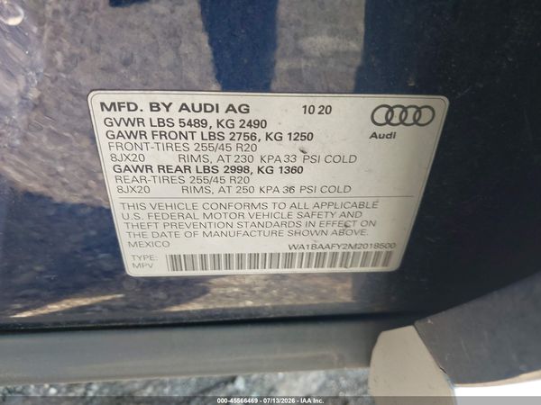2021 AUDI Q5