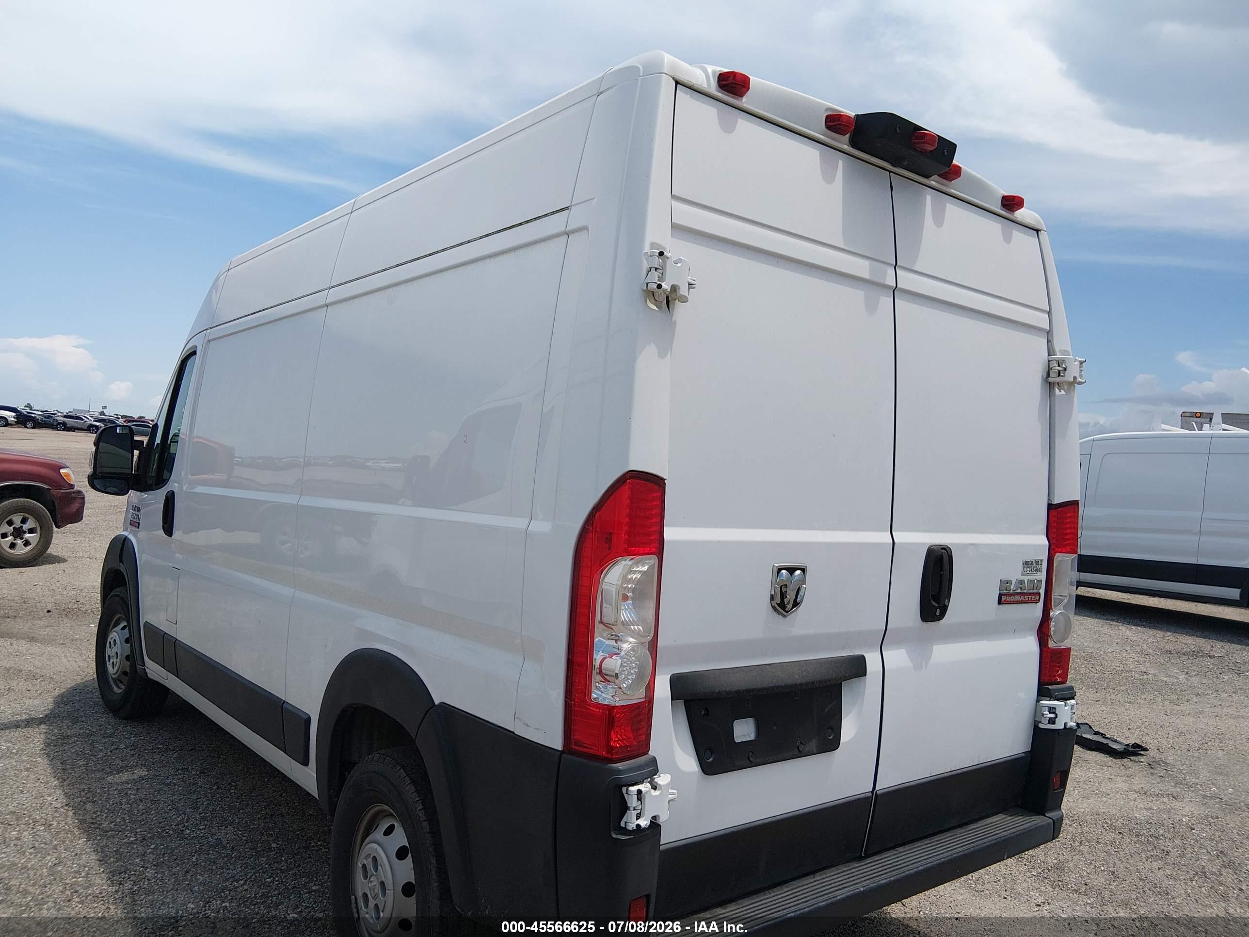 2019 RAM PROMASTER 2500 HIGH ROOF 136 WB