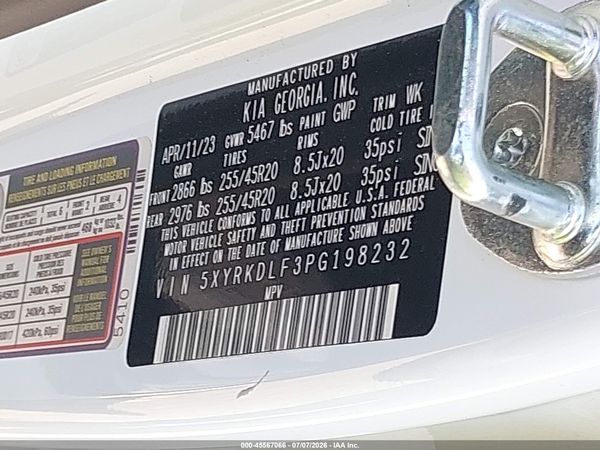 2023 KIA SORENTO SX