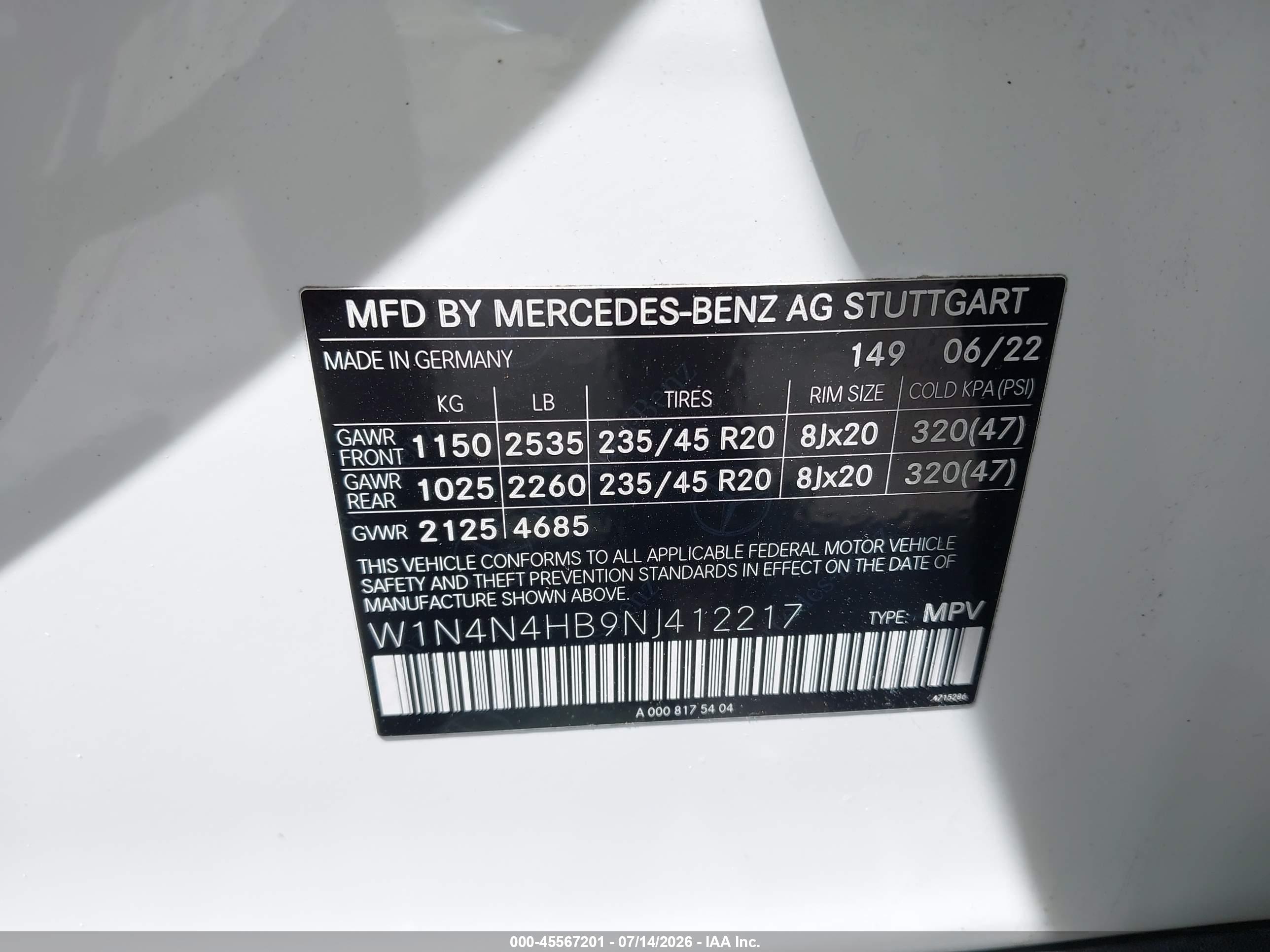 2022 MERCEDES-BENZ GLA 250 4MATIC