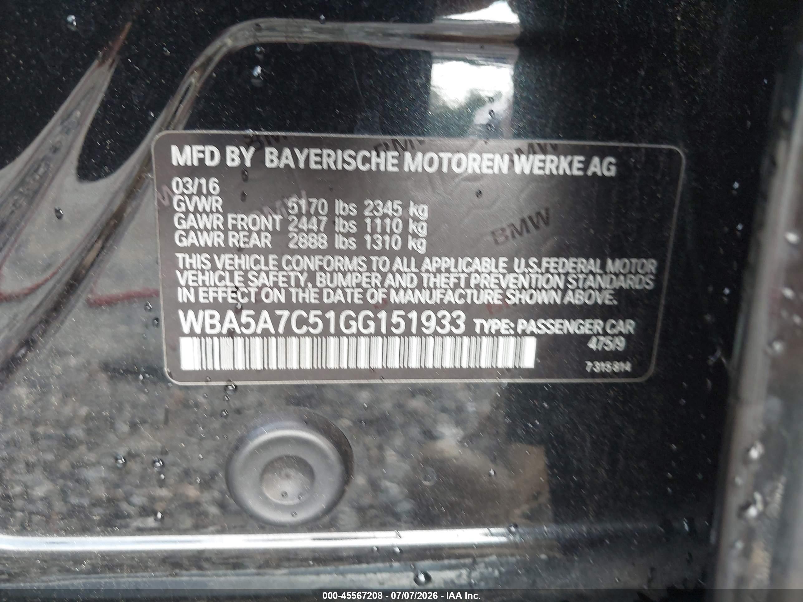 2016 BMW 528I XDRIVE