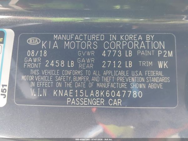 2019 KIA STINGER Base