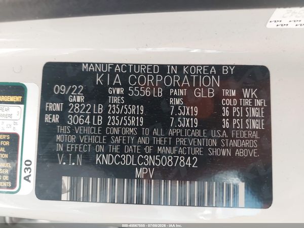 2022 KIA EV6 WIND