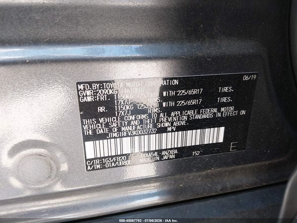 2019 TOYOTA RAV4 LE