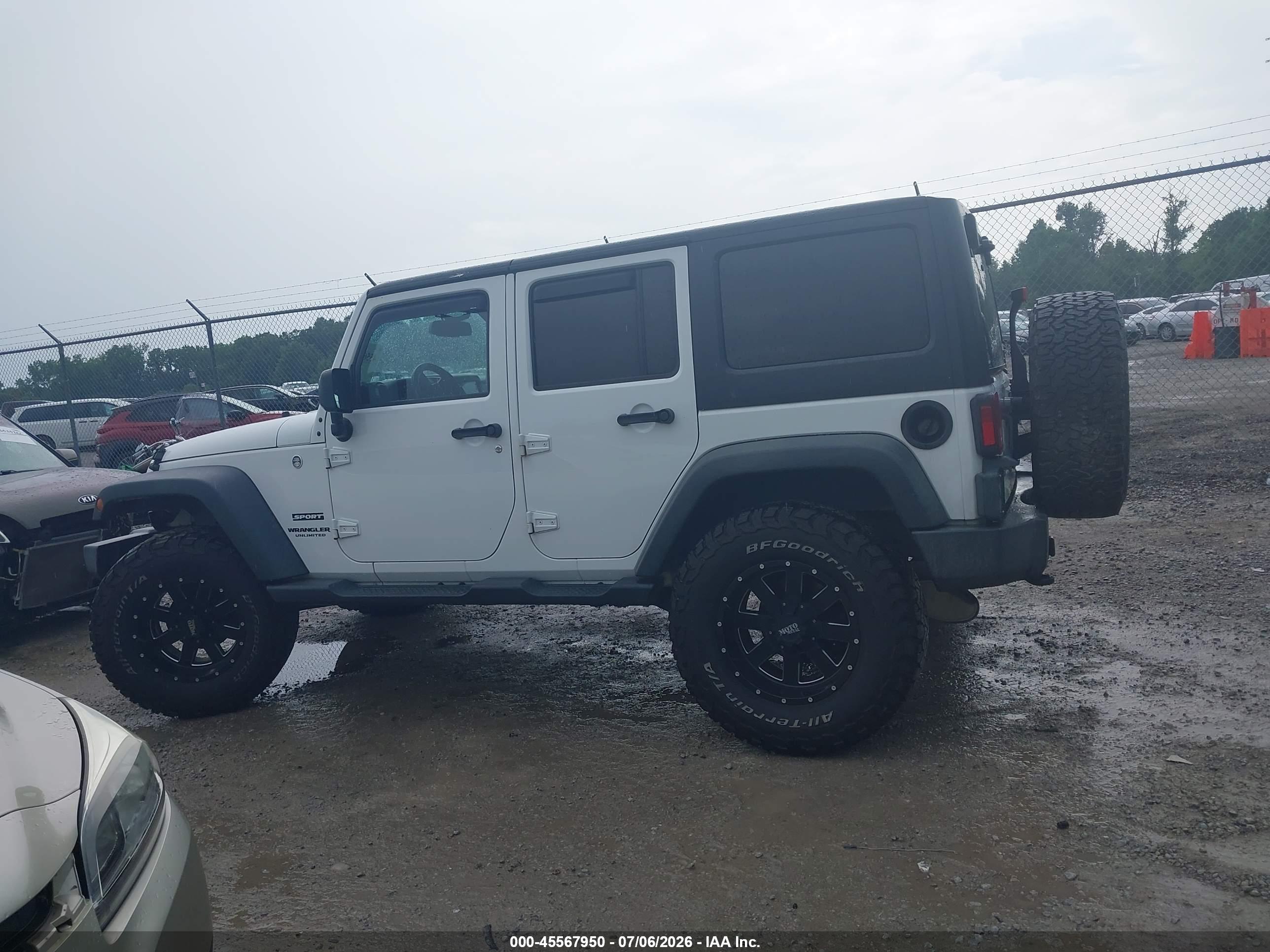2016 JEEP WRANGLER UNLIMITED SPORT