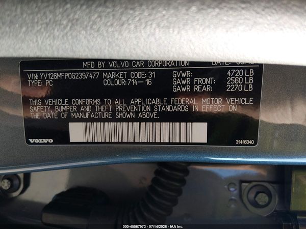 2016 VOLVO S60