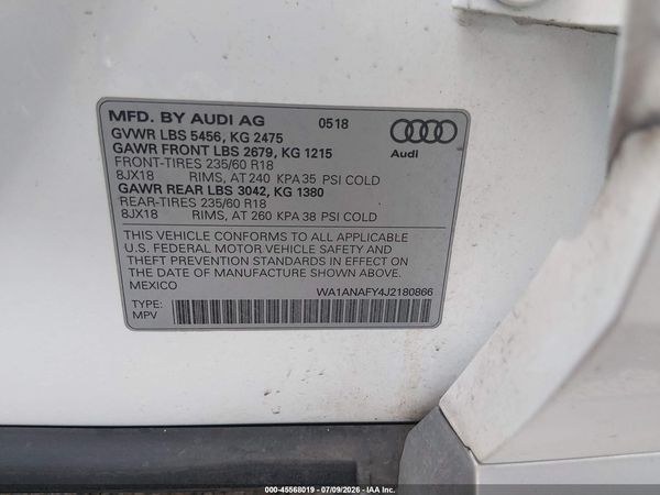 2018 AUDI Q5