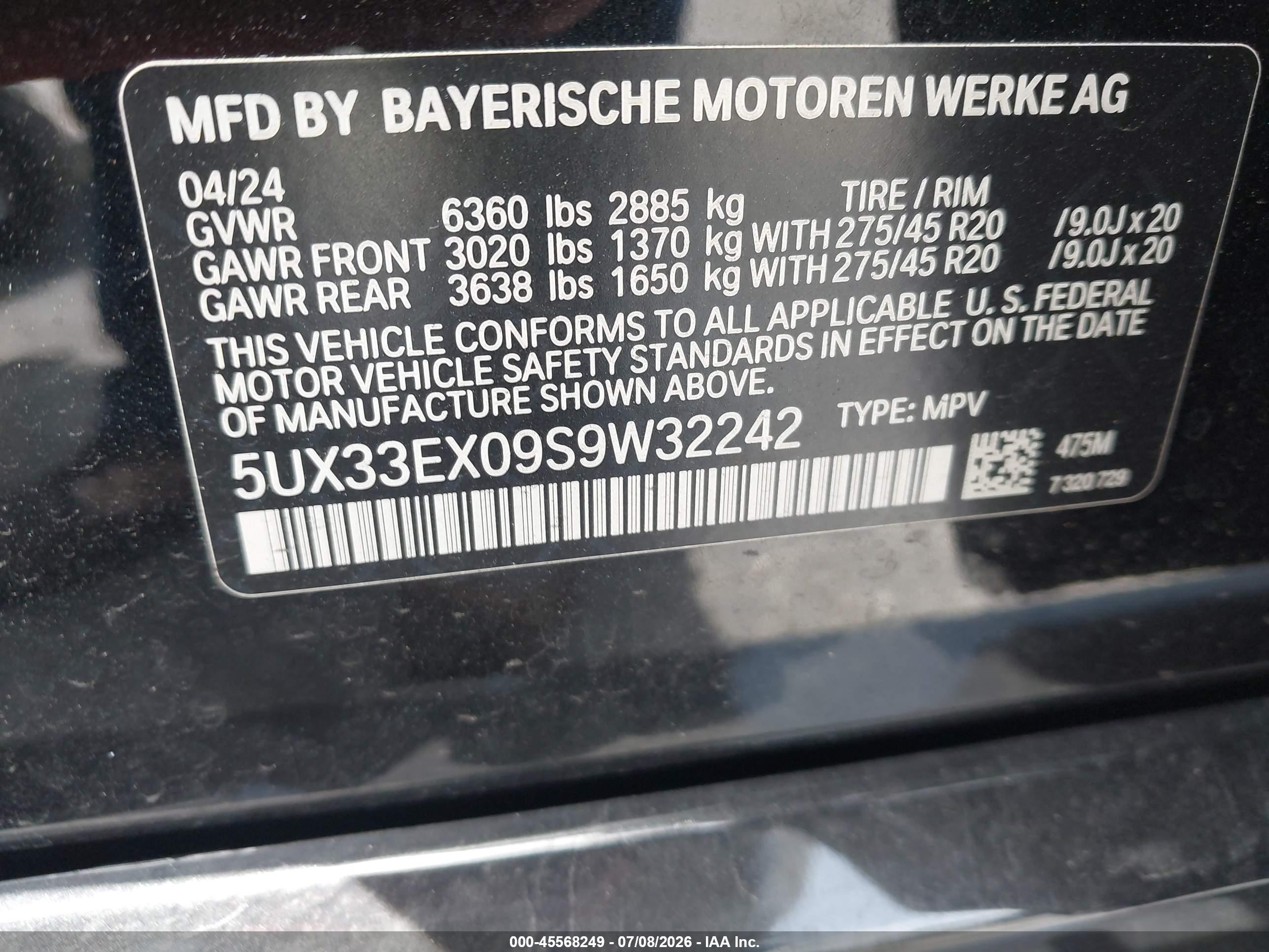 2025 BMW X6 XDRIVE40I