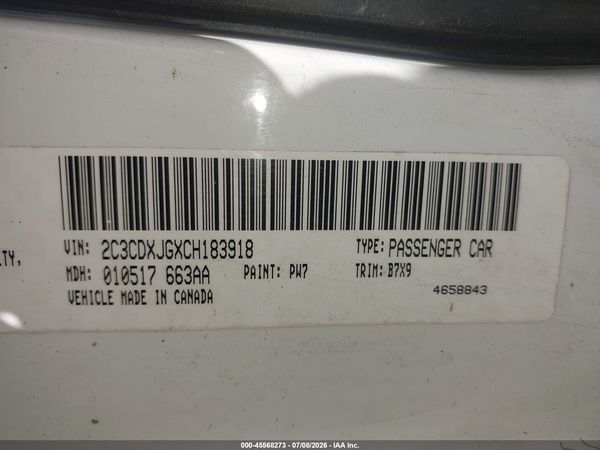 2012 DODGE CHARGER SXT