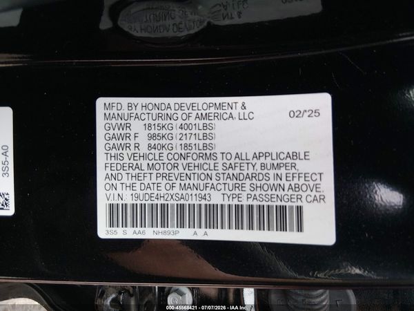 2025 ACURA INTEGRA BASE