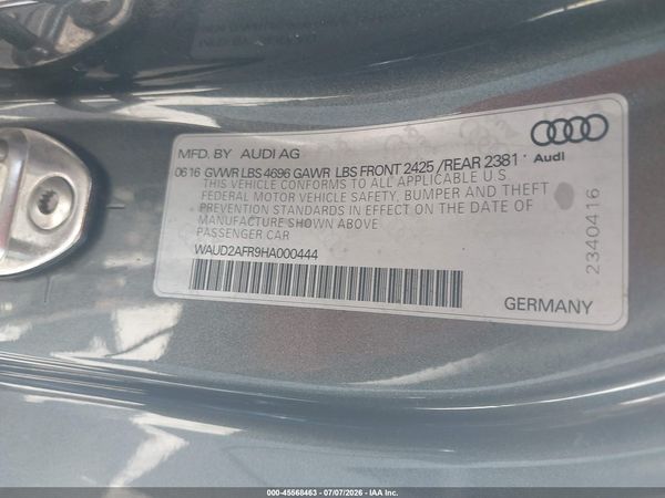 2017 AUDI A5 SPORT