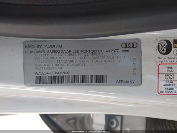 2018 AUDI A7 3.0T PREMIUM PLUS