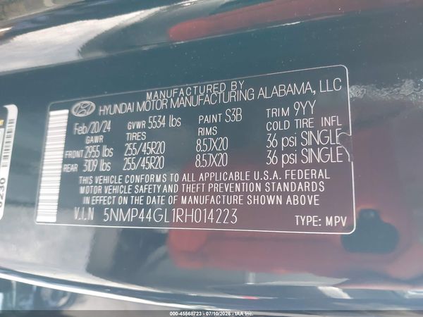 2024 HYUNDAI SANTA FE LIMITED