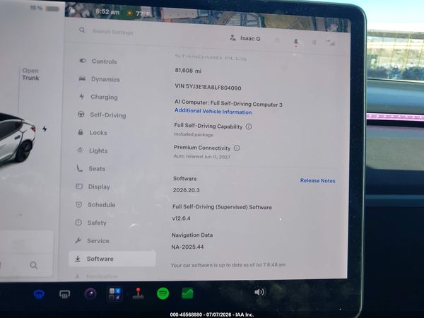 2020 TESLA MODEL 3