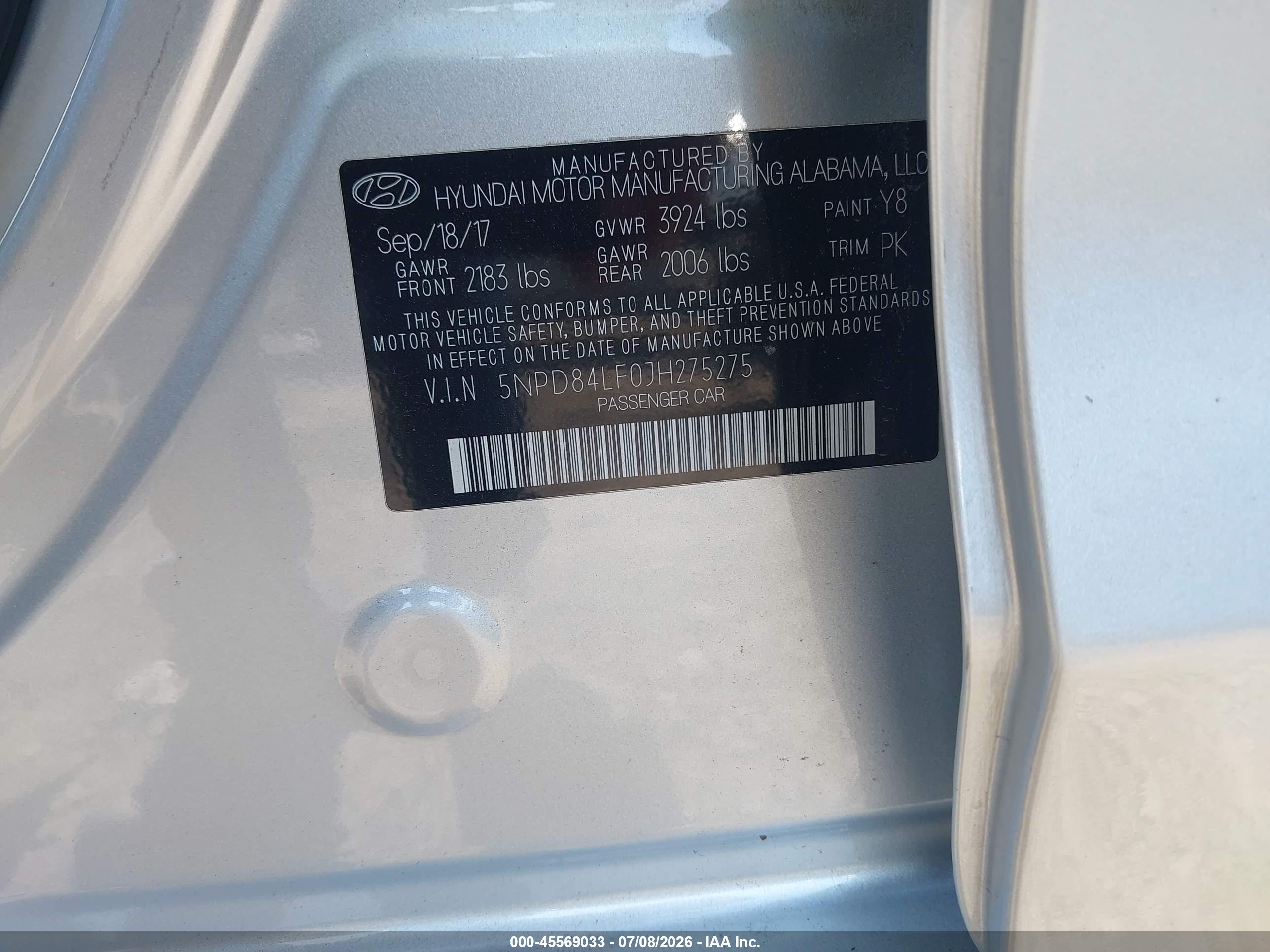 2018 HYUNDAI ELANTRA