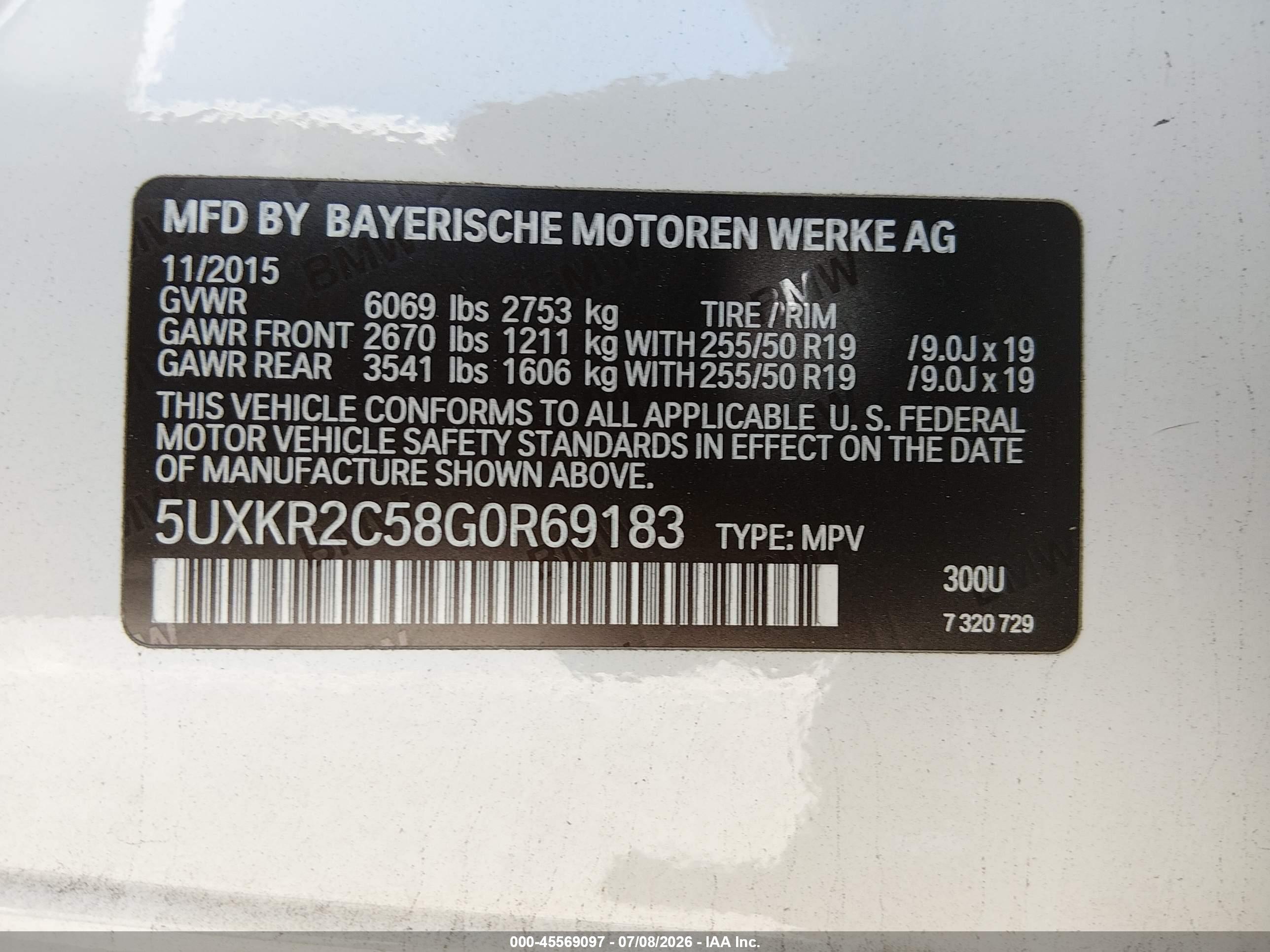 2016 BMW X5 SDRIVE35I