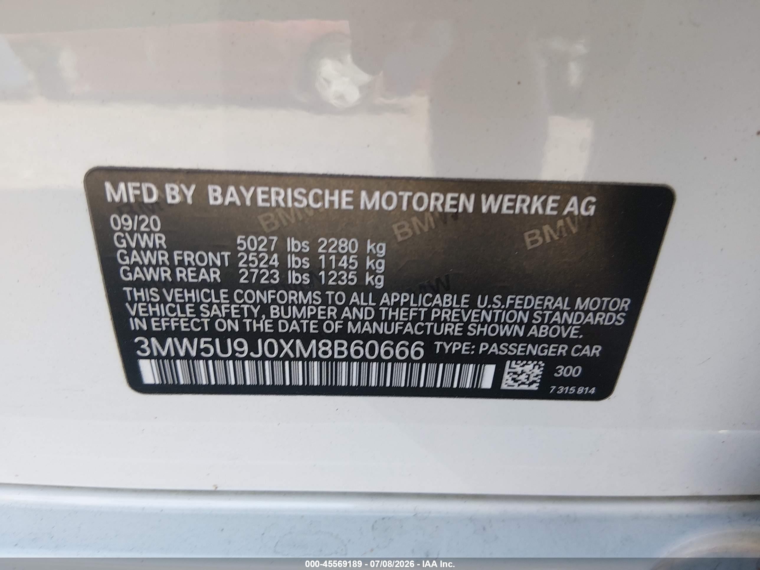 2021 BMW M340I M340I XDRIVE