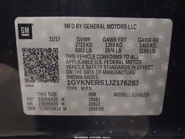 2018 CADILLAC XT5 PREMIUM LUXURY
