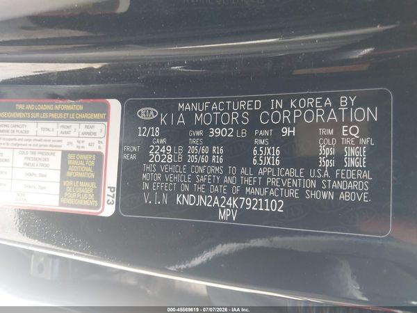 2019 KIA SOUL Base