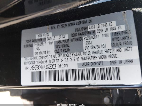 2020 MAZDA CX-5 TOURING