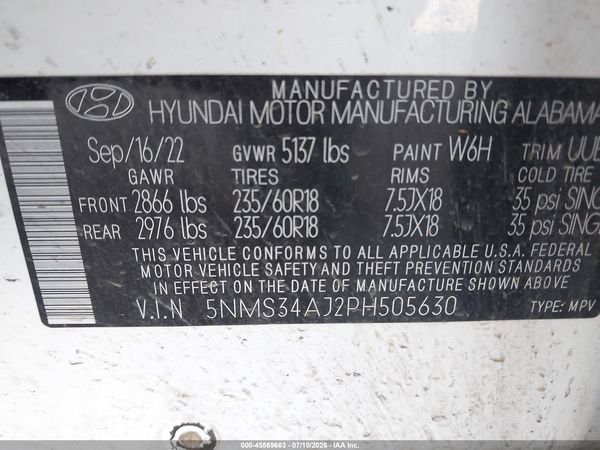 2023 HYUNDAI SANTA FE SEL