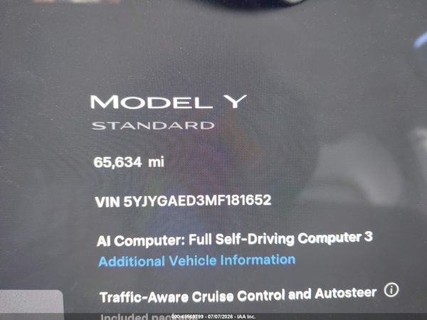 2021 TESLA MODEL Y