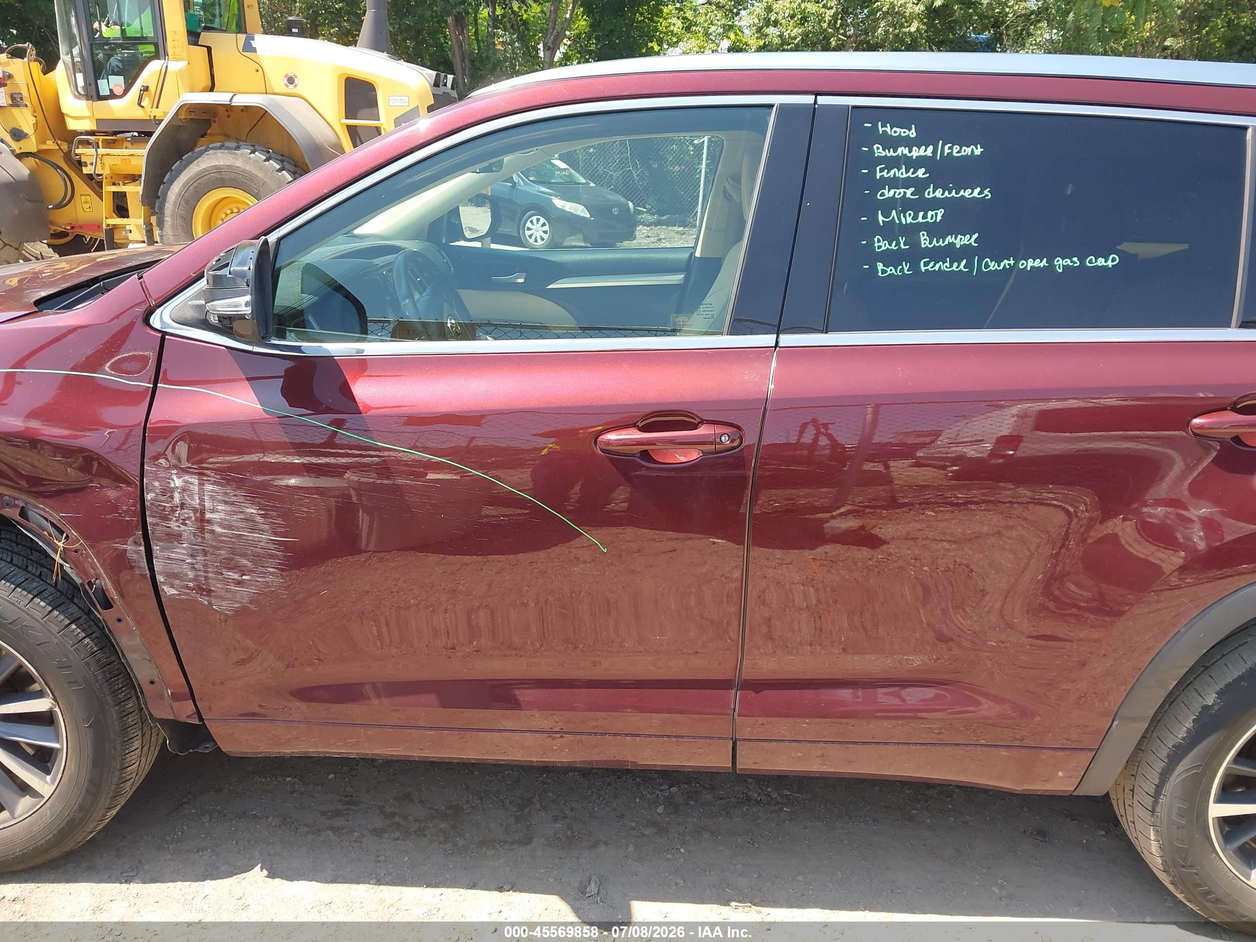 2018 TOYOTA HIGHLANDER XLE