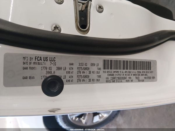 2016 RAM 1500 LONE STAR
