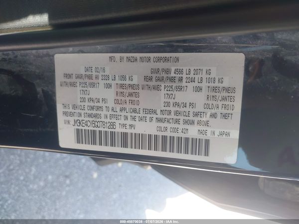 2016 MAZDA CX-5 TOURING