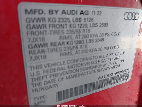 2023 AUDI Q3