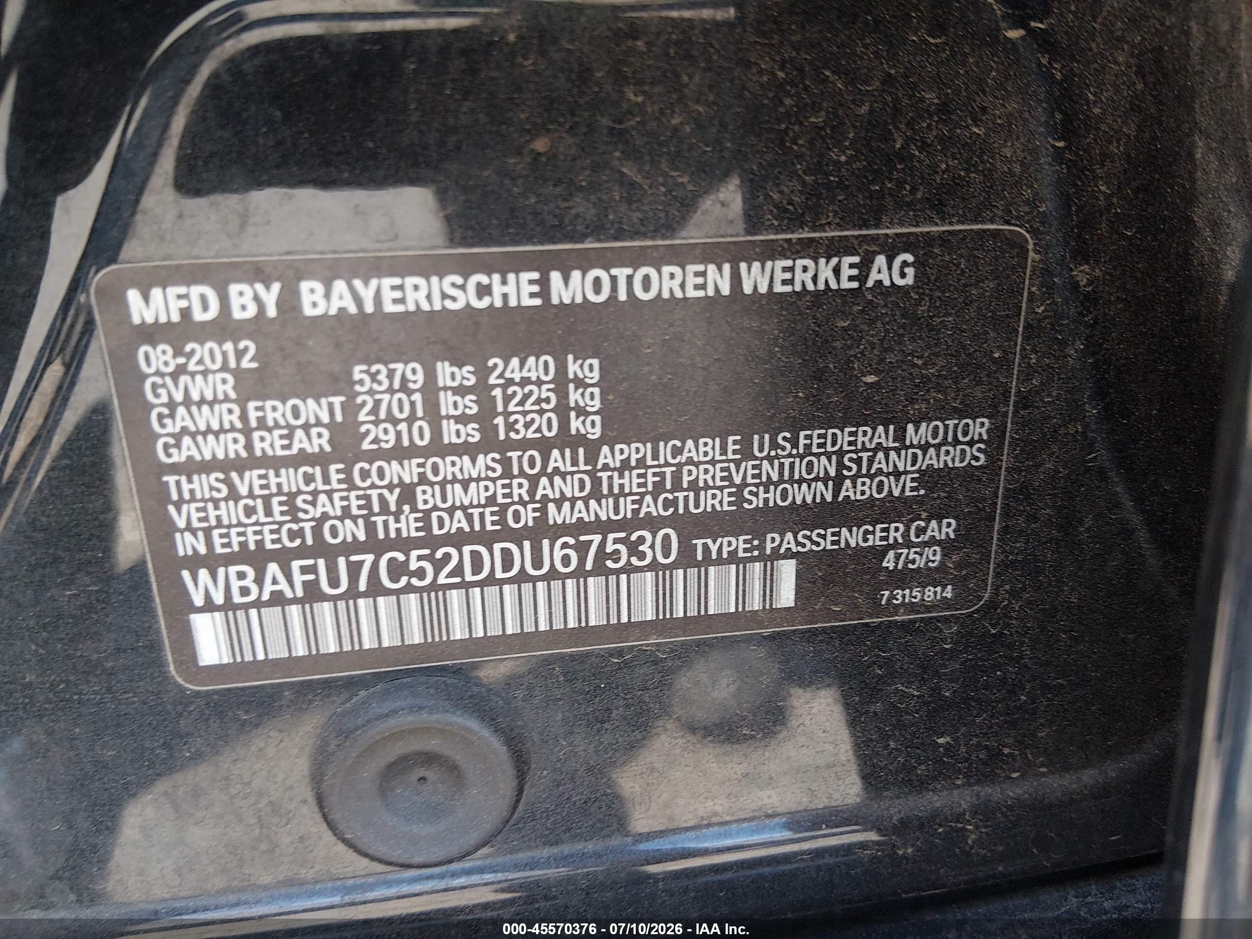 2013 BMW 535I xDrive