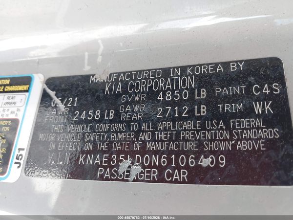 2022 KIA STINGER GT-LINE