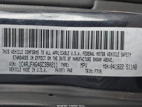 2016 JEEP GRAND CHEROKEE LAREDO