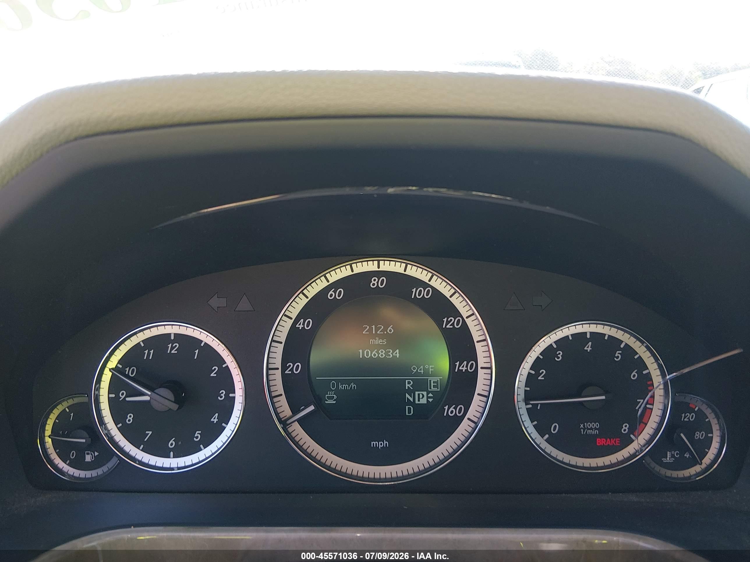 2011 MERCEDES-BENZ E 550 E550